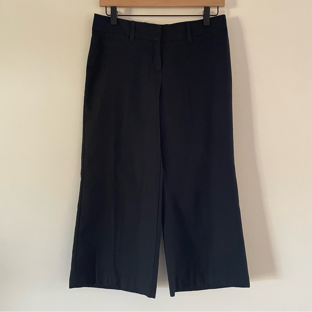 Dress Pants Y2K Capris Wide Leg Black Junior 7 Business Casual Office Minimalist